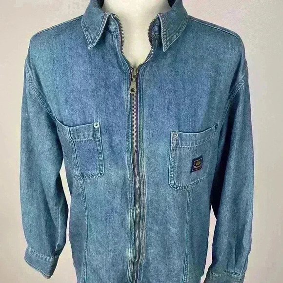Route 66 Light Blue Vintage Cotton Jacket Size M - Picture 2 of 10